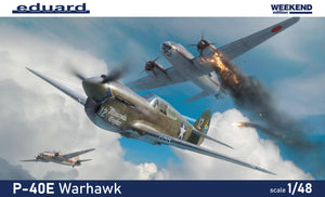 Portada de la caja de la maqueta del caza P-40E en escala 1:48 de Eduard referencia 84207