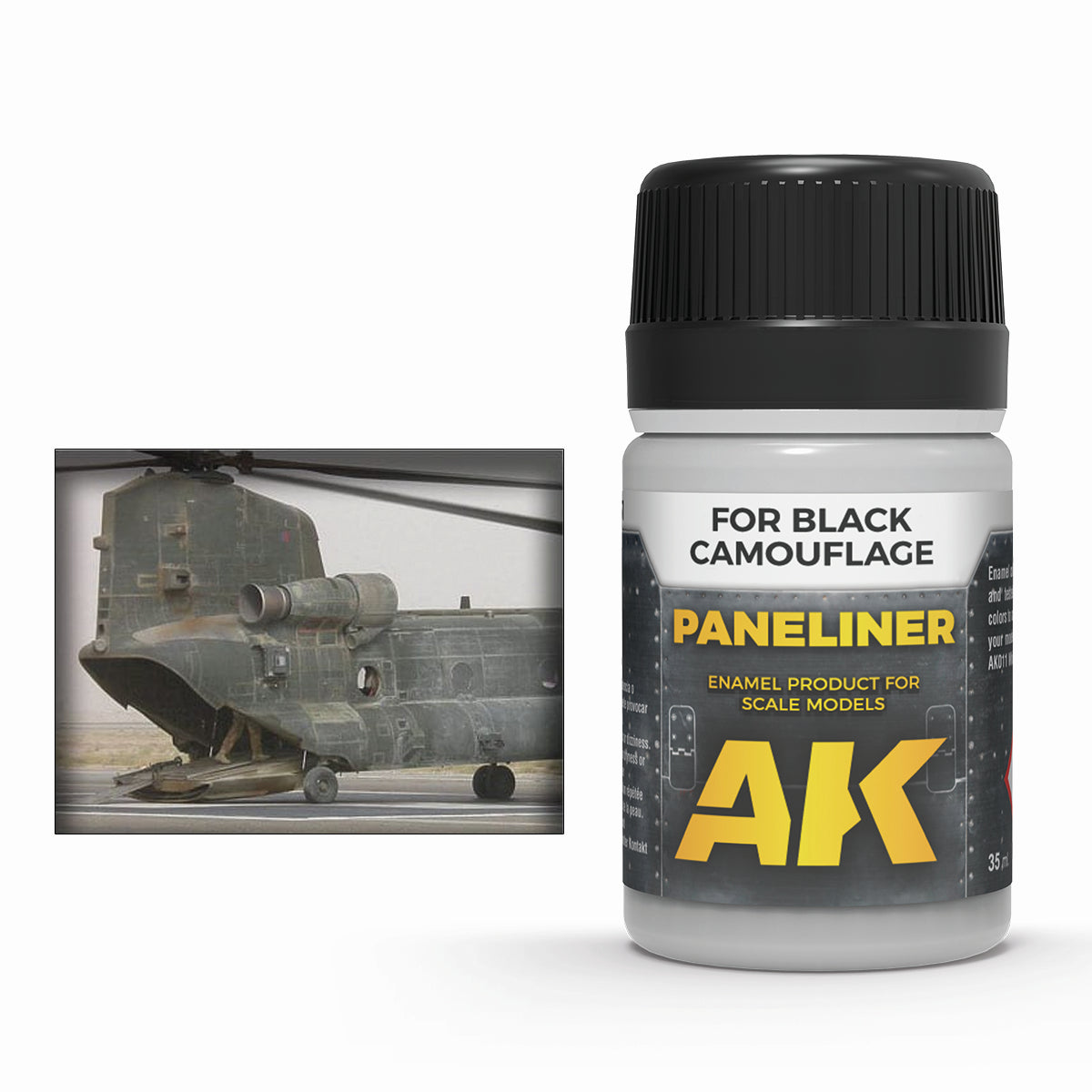 Panelador Enamel de AK para camuflajes negros o nocturnos referencia 2075