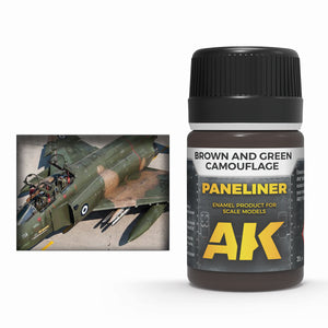 Panelador Enamel de AK para camuflajes marrones y verdes referencia 2071
