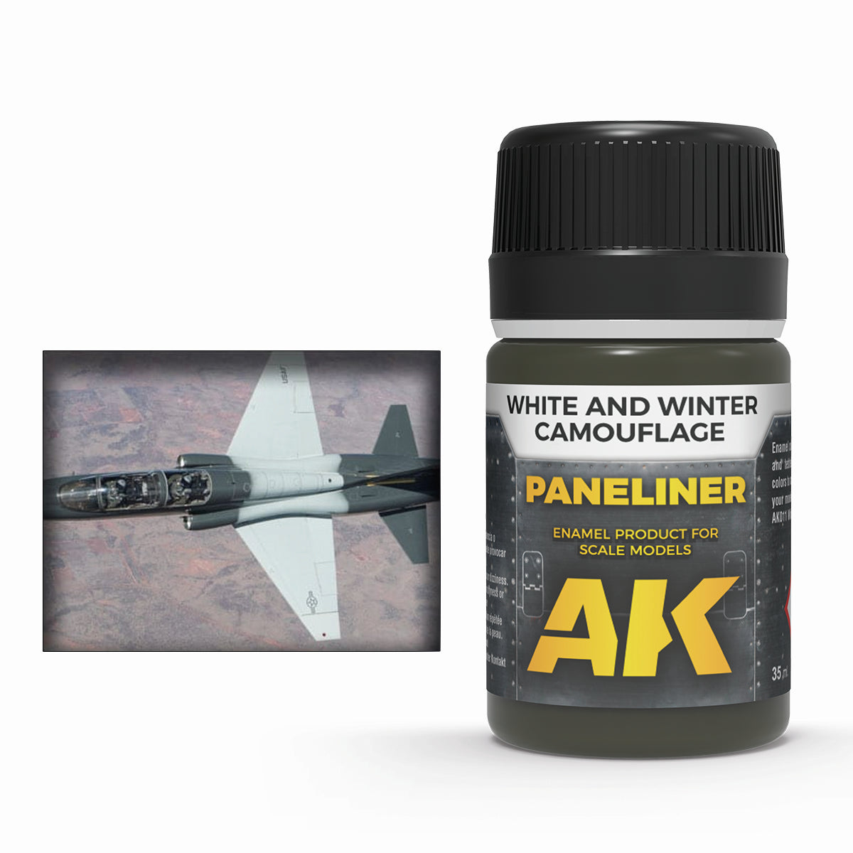 Panelador Enamel de AK para camuflajes blanco e invernales referencia 2074