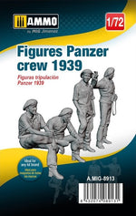 Set de figuras de tripulación panzer de 1939 en escala 1:72 de Ammo referencia 8913