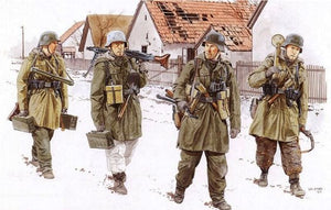 Figuras de panzergrenadiers SS alemanes de la División Viking en Hungría en 1945 en escala 1:35 de Dragon referencia 6194