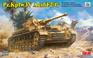 Foto de la portada de la caja de la maqueta del Panzer IV F2/G en escala 1:35 de Ryefield Model con referencia RFM5143