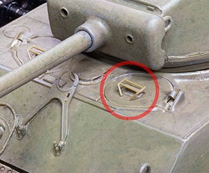 Foto del set de mejora de protector de periscopios para tanques americanos en escala 1:35 de Asuka referencia 35L40