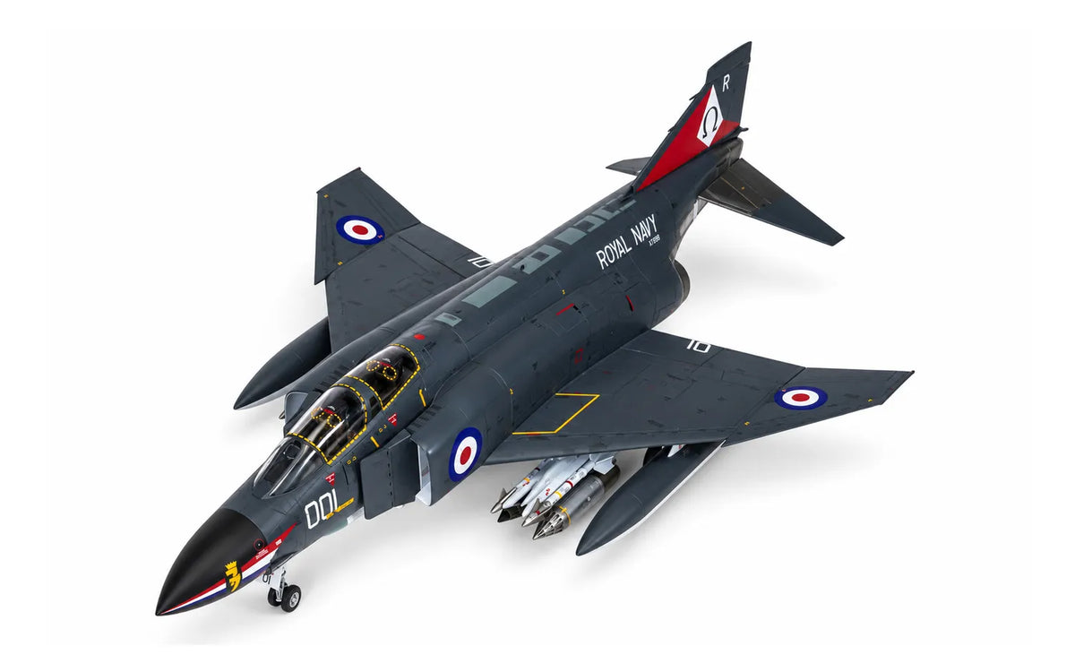 Foto superior de la maqueta del cazabombardero británico Phantom FG.1 en escala 1:48 de Airfix referencia A12015