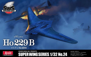 Portada de la caja de la maqueta del avión alemán Horten Ho 229B en escala 1:32 de Zoukei Mura referencia SWS24 