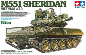Portada del tanque norteamericano M551 Sheridan en Vietnam en escala 1:35 de Tamiya con referencia 35365