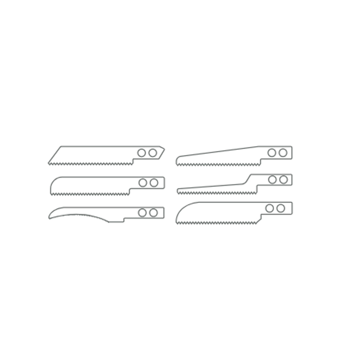 Cuchillas incluidas de la sierra de modelismo de AK referencia 9536
