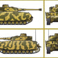 Esquema de pintura de la maqueta del tanque alemán Panzer IV en escala 1:72 de Italeri referencia 7007
