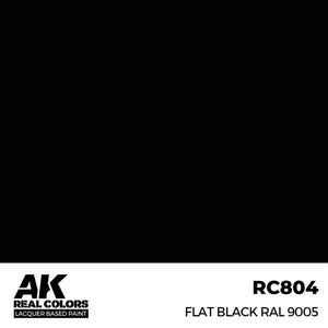 AK INTERACTIVE Real Color - Flat Black RAL9005 (17ml)