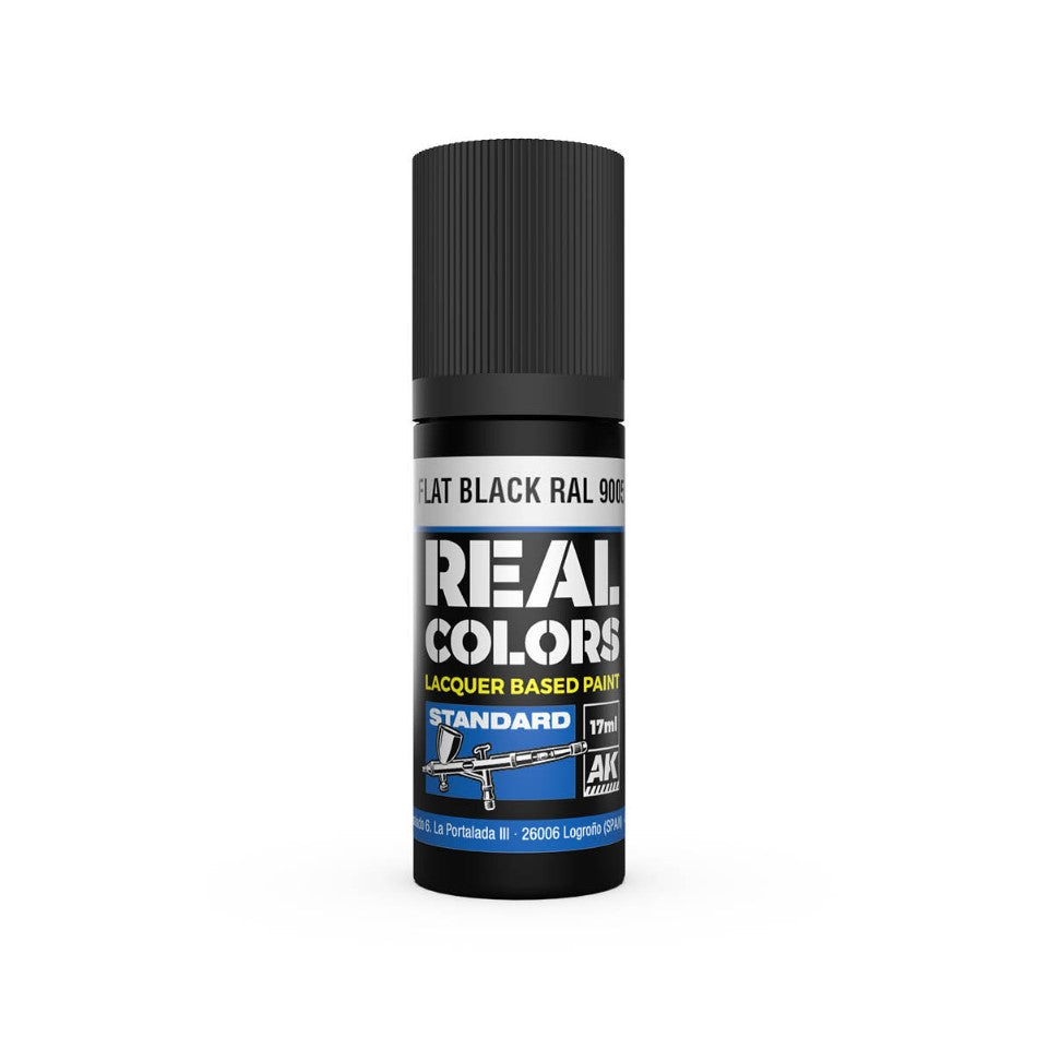 AK INTERACTIVE Real Color - Flat Black RAL9005 (17ml)