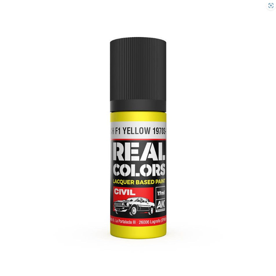 AK INTERACTIVE Real Color - French F1 Yellow 1970s-1980s (17ml)