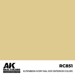 AK INTERACTIVE Real Color - Elfenbein-Ivory RAL1001 - Interior Color (17ml)