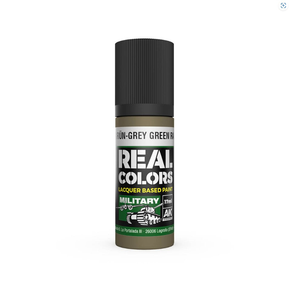 AK INTERACTIVE Real Color - Graugrün-Grey Green RAL7008 (17ml)