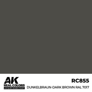 AK INTERACTIVE Real Color - Dunkelbraun-Dark Brown RAL7017 (17ml)