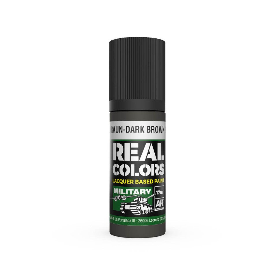 AK INTERACTIVE Real Color - Dunkelbraun-Dark Brown RAL7017 (17ml)