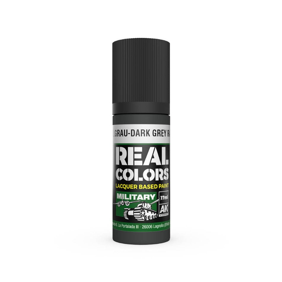 AK INTERACTIVE Real Color - Dunkelgrau-Dark Grey RAL7021 (17ml)