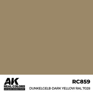 AK INTERACTIVE Real Color - Dunkelgelb-Dark Yellow RAL7028 (17ml)