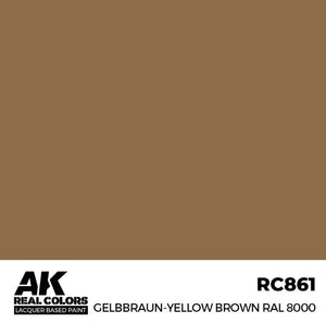 AK INTERACTIVE Real Color - Gelbbraun-Yellow Brown RAL8000 (17ml)