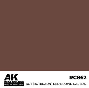AK INTERACTIVE Real Color - Rot (Rotbraun)-Red Brown RAL8012 (17ml)