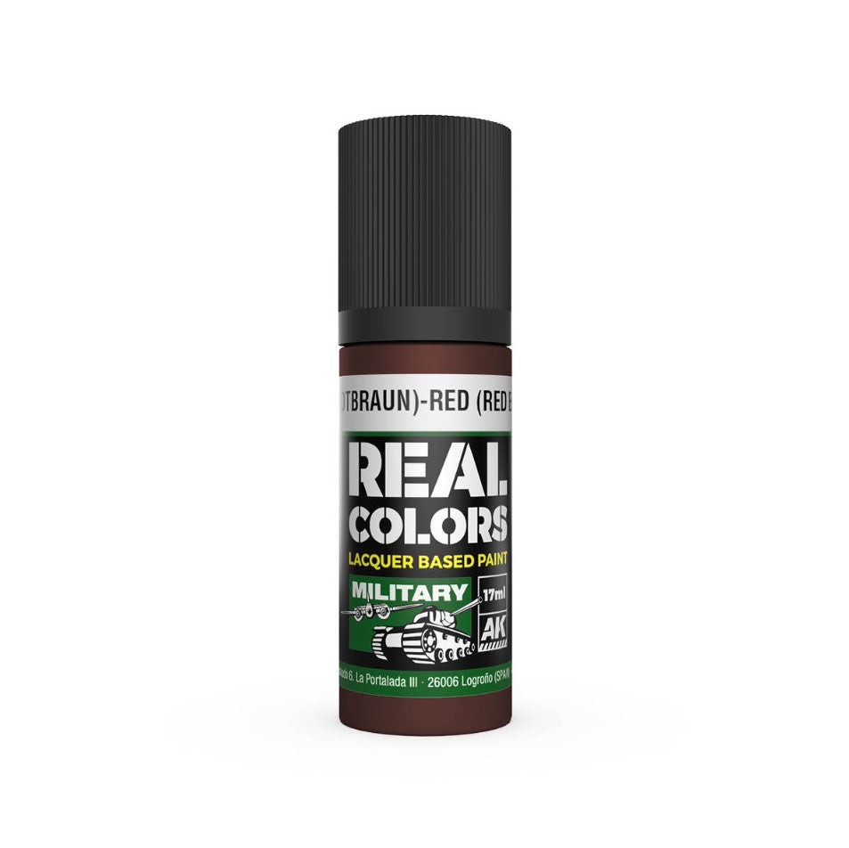 AK INTERACTIVE Real Color - Rot (Rotbraun)-Red Brown RAL8012 (17ml)