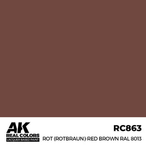 AK INTERACTIVE Real Color - Rot (Rotbraun)-Red Brown RAL8013 (17ml)