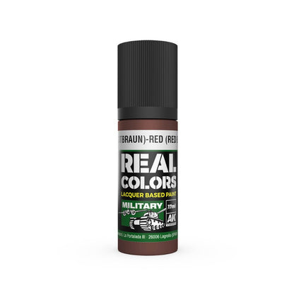 AK INTERACTIVE Real Color - Rot (Rotbraun)-Red Brown RAL8013 (17ml)