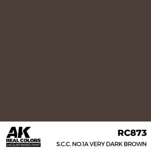 AK INTERACTIVE Real Color - S.C.C. No.1A Very Dark Brown (17ml)