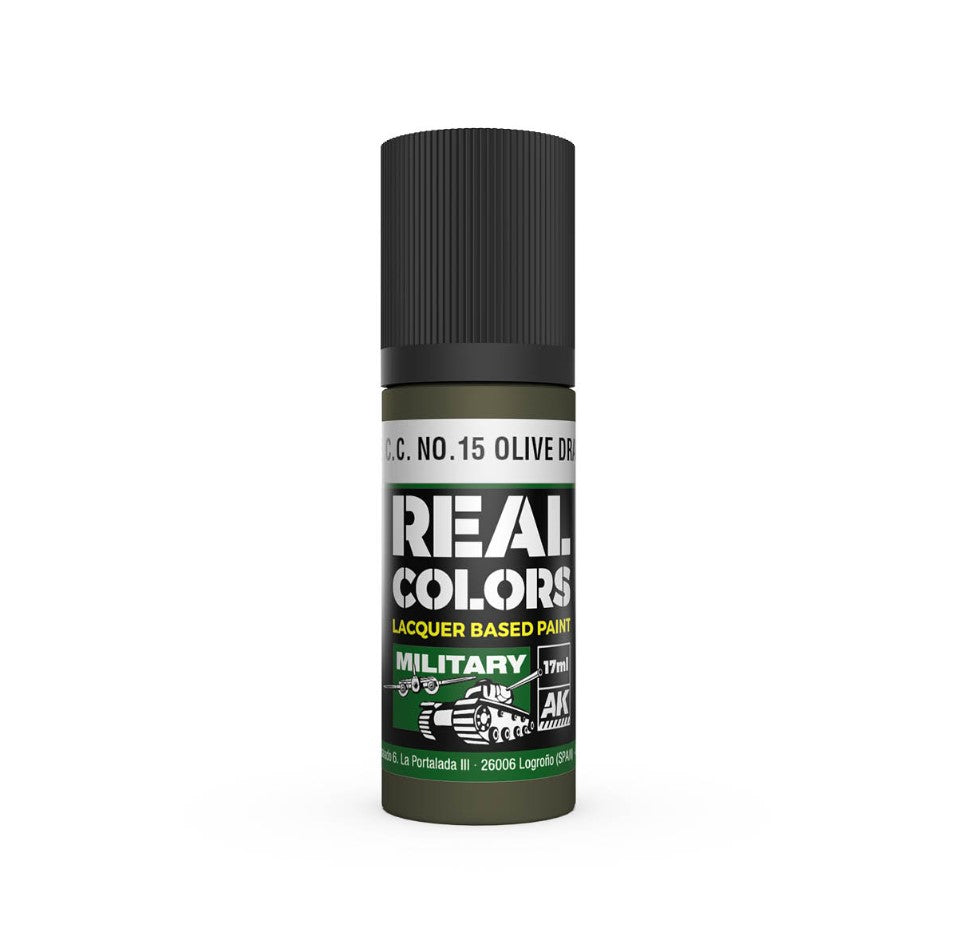 AK INTERACTIVE Real Color - S.C.C. No.15 Olive Drab (17ml)