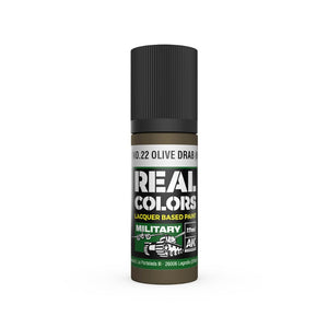 AK INTERACTIVE Real Color - No.9/No.22 Olive Drab WWII (17ml)