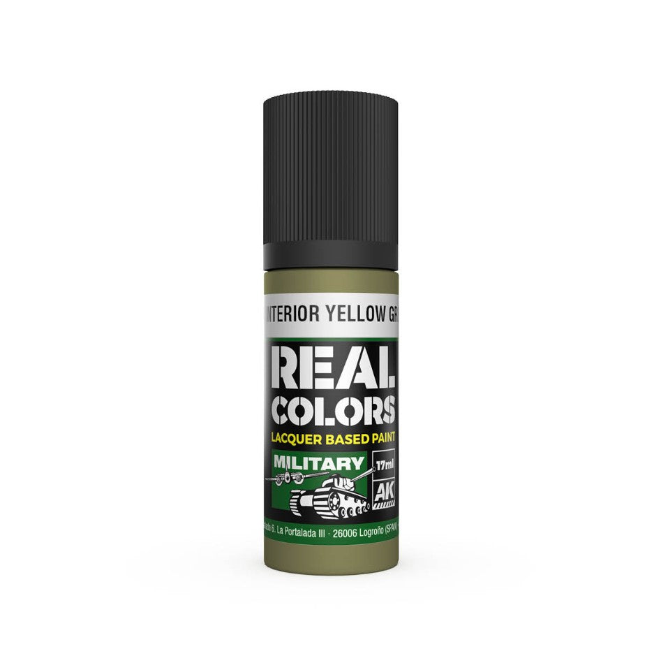 AK INTERACTIVE Real Color - US Interior Yellow Green (17ml)