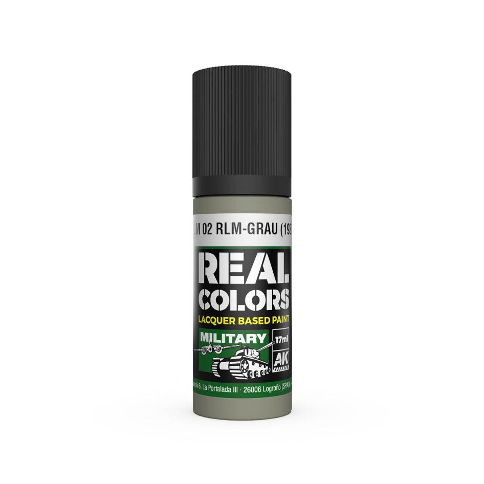 AK INTERACTIVE Real Color - RLM 02 RLM-Grau (1938) (17ml)