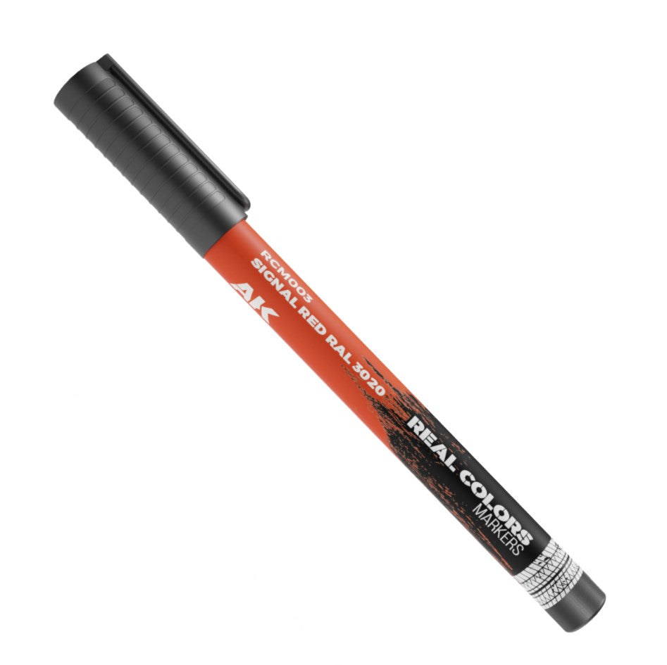 AK INTERACTIVE Real Colors Markers - Signal Red RAL3020