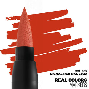 AK INTERACTIVE Real Colors Markers - Signal Red RAL3020