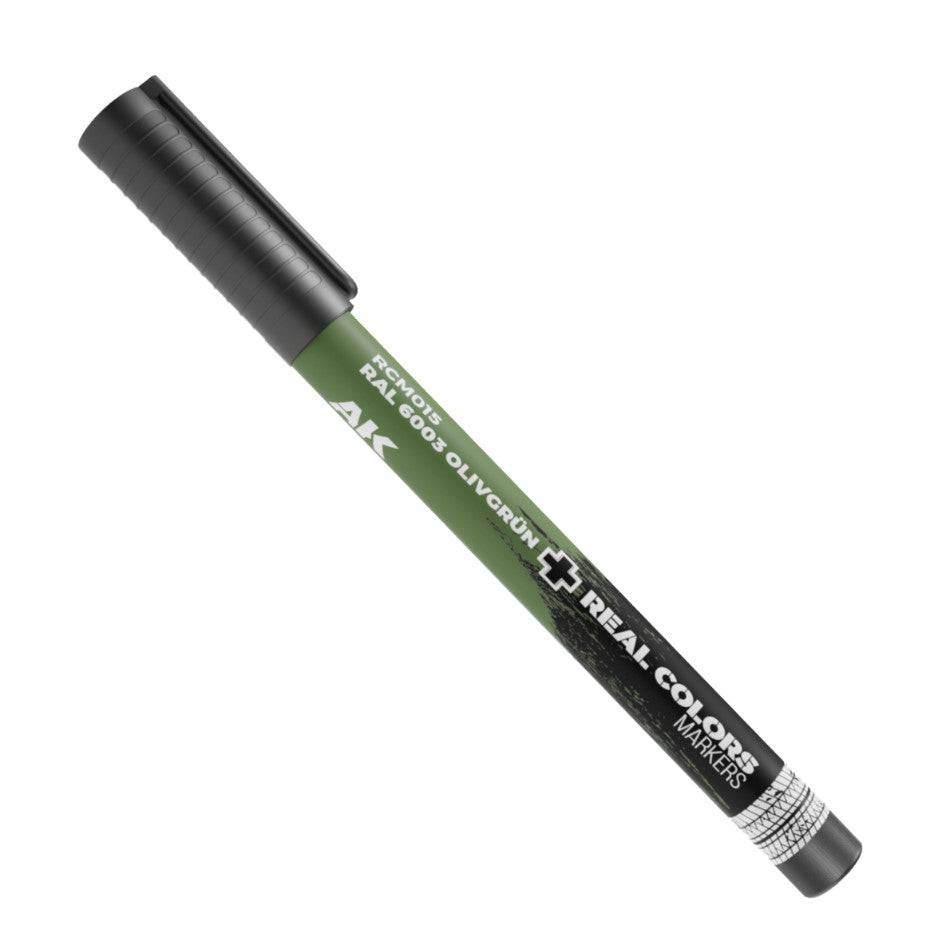 AK INTERACTIVE Real Colors Marker – RAL6003 Olivgrün