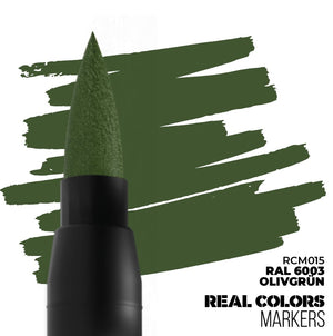 AK INTERACTIVE Real Colors Markers - RAL6003 Olivgrün