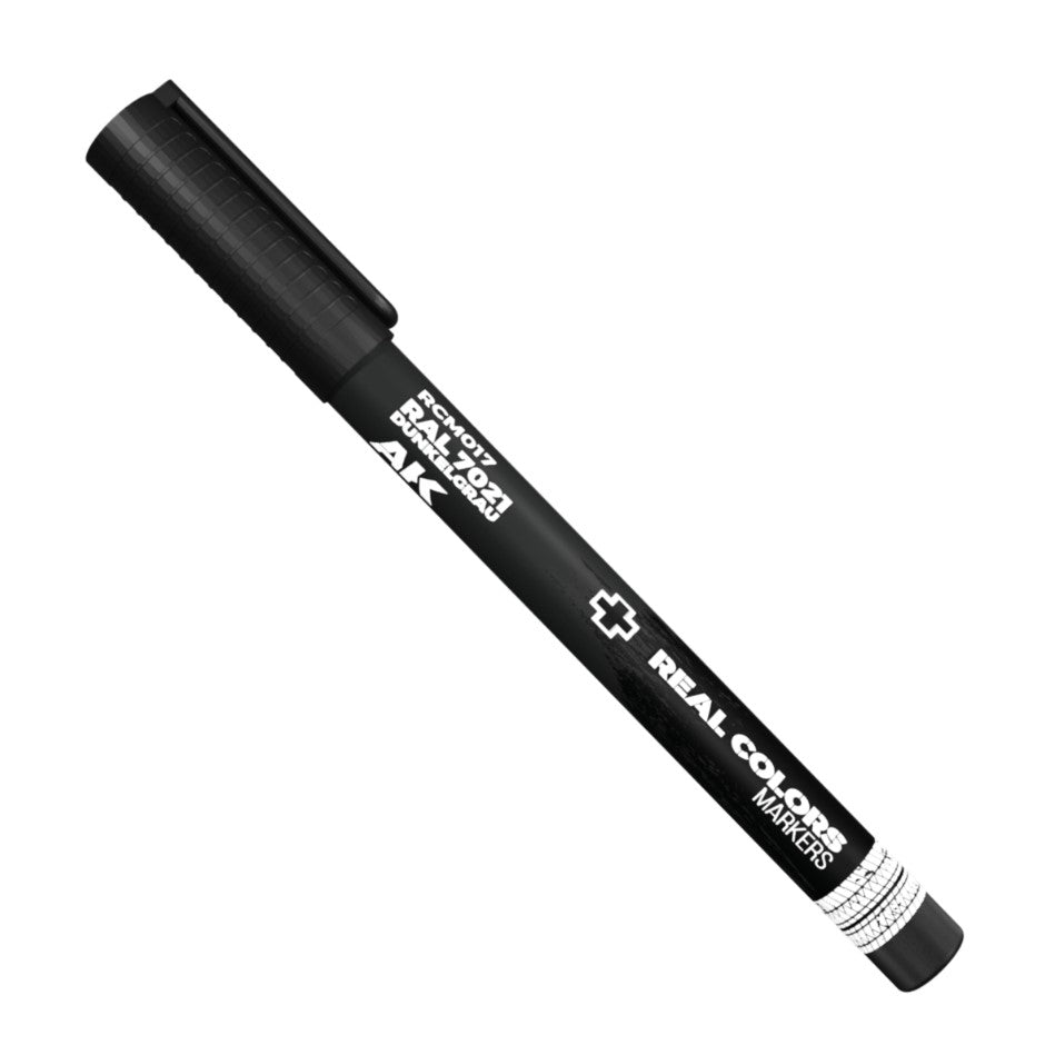 AK INTERACTIVE Pennarelli Real Colors - RAL7021 Dunkelgrau