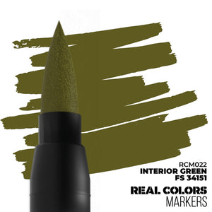 AK INTERACTIVE Real Colors Markers - Interior Green FS34151