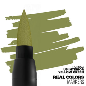 AK INTERACTIVE Real Colors Markers - US Interior Yellow Green