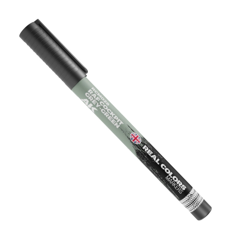 AK INTERACTIVE Real Colors Markers – RAF Cockpit Grau-Grün