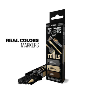 AK INTERACTIVE Real Colors Markers - Tools (set 3 colors)