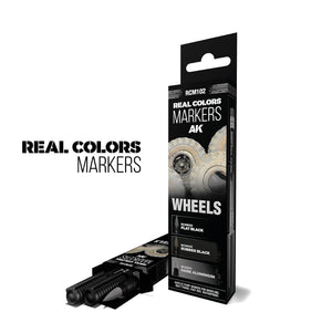 AK INTERACTIVE Real Colors Markers - Wheels (set 3 colors)