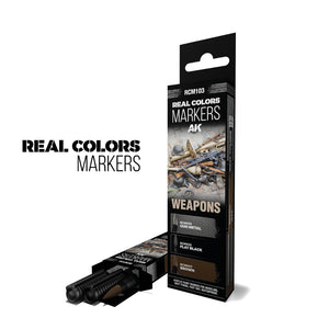 AK INTERACTIVE Real Colors Markers - Weapons (set 3 colors)