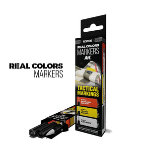 AK INTERACTIVE Real Colors Markers - Tactical Markings (set 3 colors)