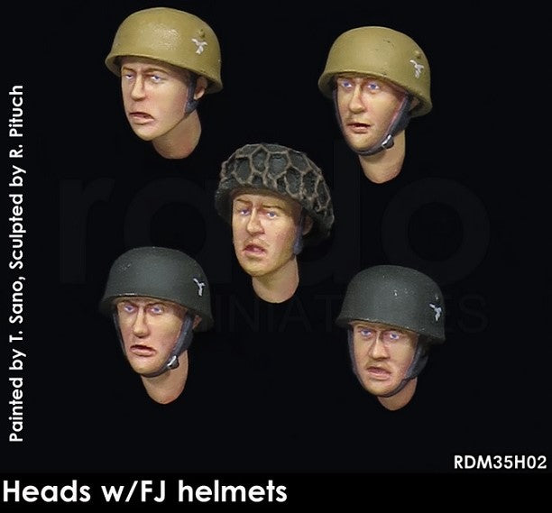 RADO MINIATURES (1/35) Heads w/FJ Helmets