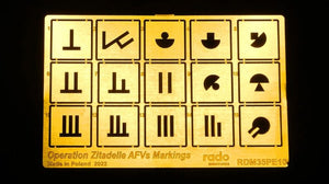 RADO MINIATURES (1/35) Operation Zitadelle Stencils