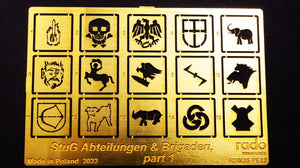 RADO MINIATURES (1/35) Stug Abteilungen & Brigaden, Part 1