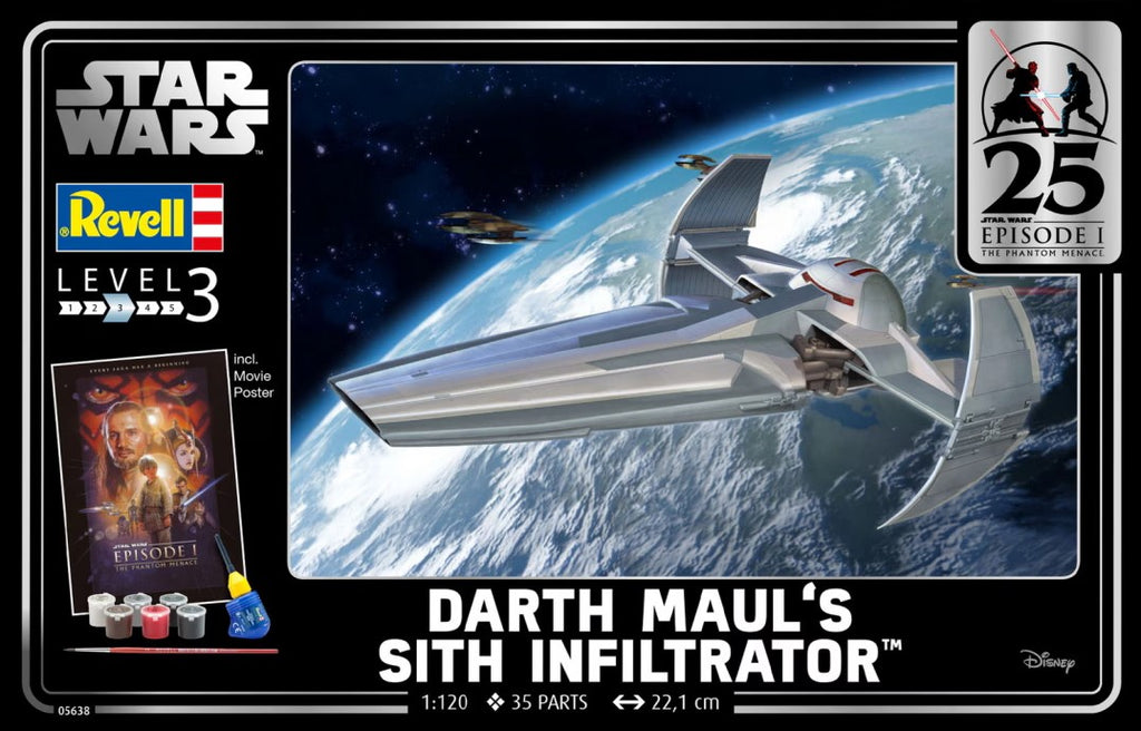 REVELL (1/120) Star Wars Darth Maul's Sith Infiltrator (gift set)