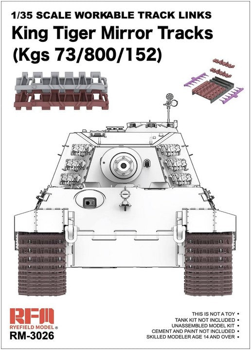 RYE FIELD MODEL (1/35) King Tiger Mirror Tracks