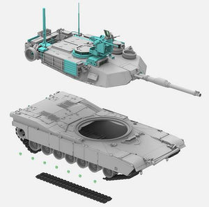 RYE FIELD MODEL M4A3E8 Sherman w/Full Interior & Workable Track Links